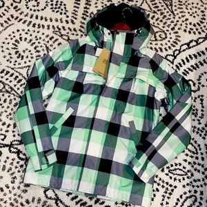 VANS Sedgewick Snowboarding Green Plaid Jacket